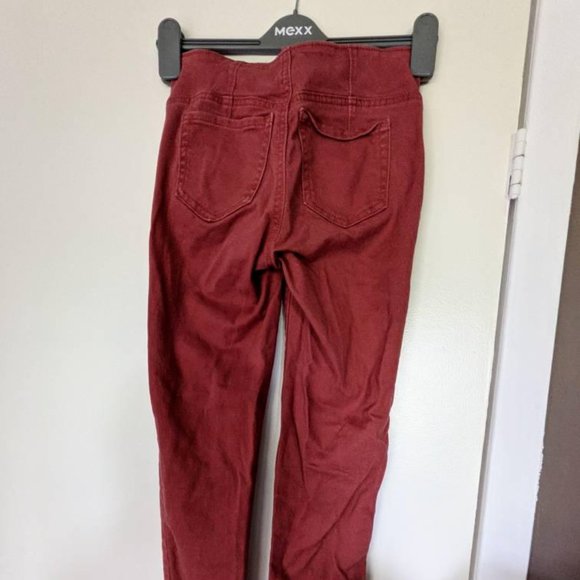 No Boundaries Red Jeans Pants 5-button front size 1 (XS) - Picture 4 of 5